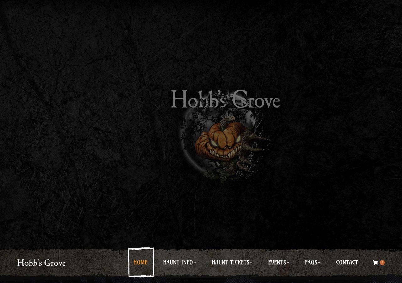 Homepage snapshot of Hobb's Grove