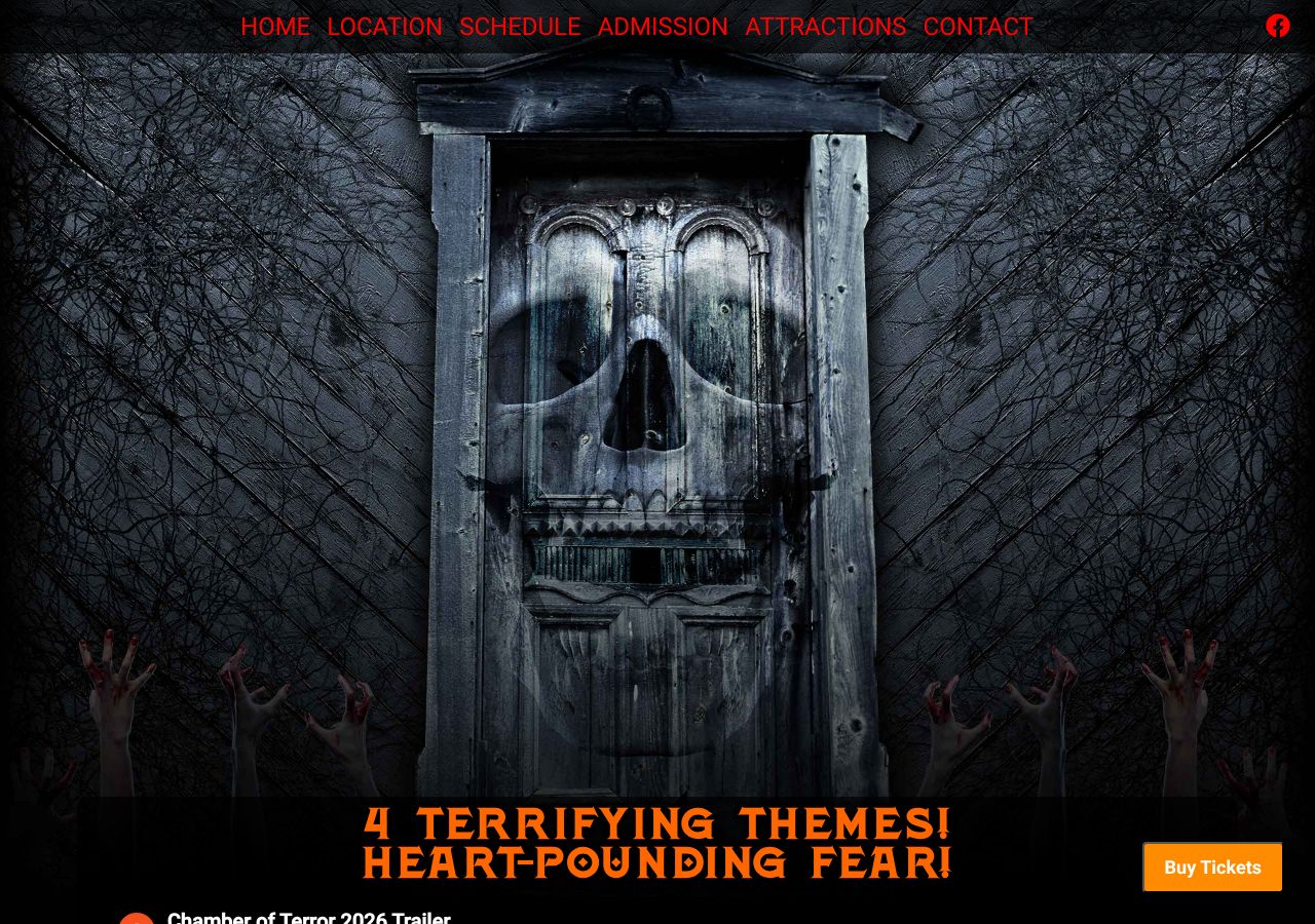 Homepage snapshot of 13th Door Haunted House