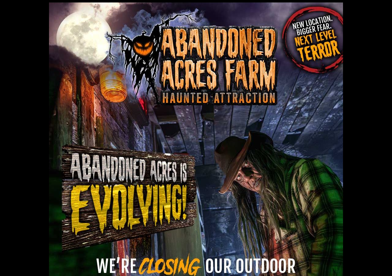 Homepage snapshot of Abandoned Acres Haunted House