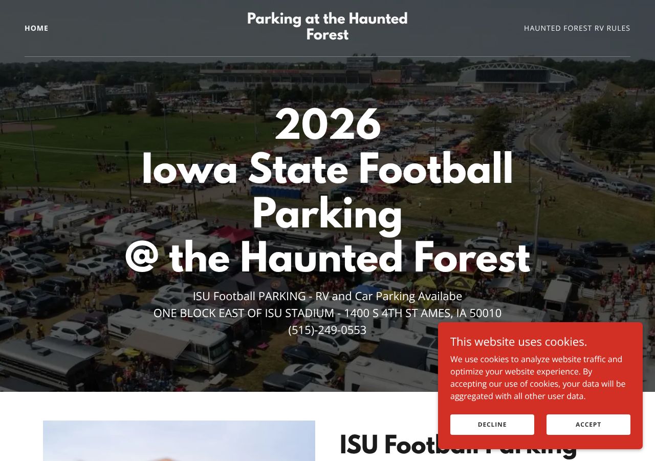 Homepage snapshot of Ames Haunted Forest