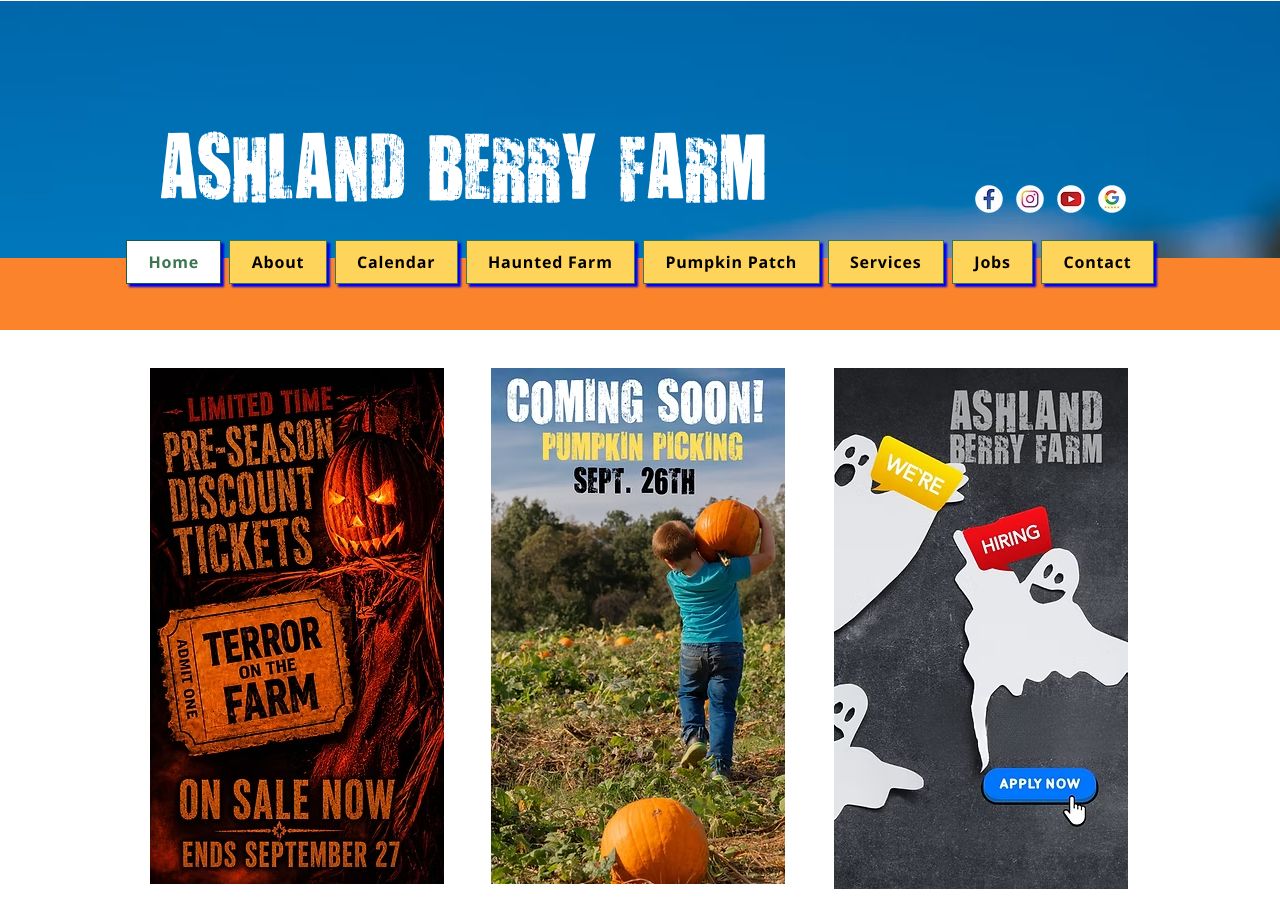 Homepage snapshot of Ashland Berry Farm Inc