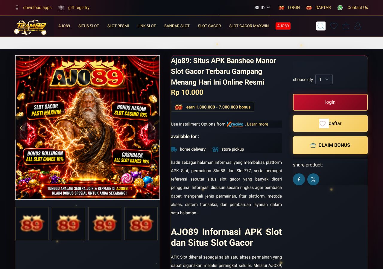 Homepage snapshot of Banshee Manor Adventures LLC