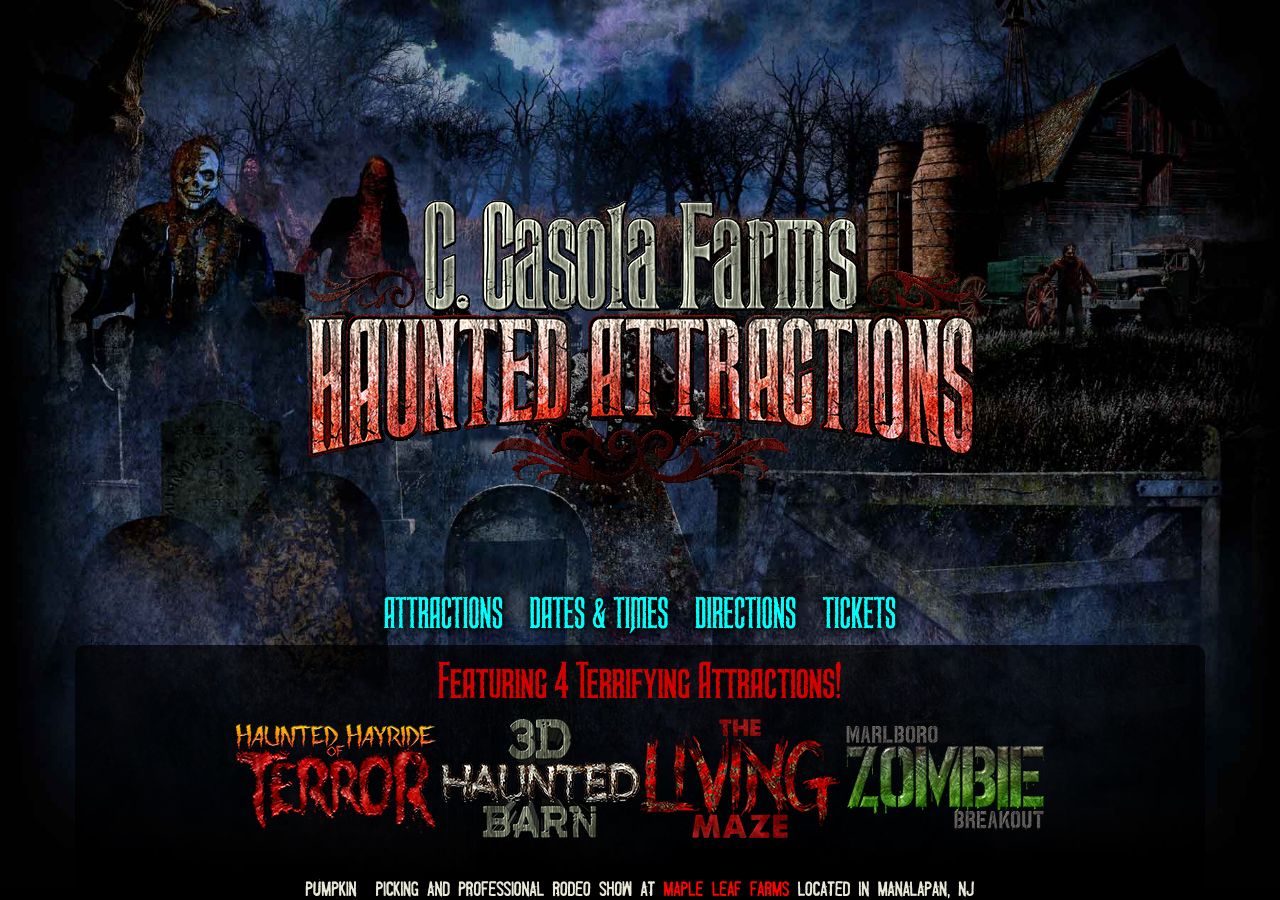 Homepage snapshot of C Casola Farm