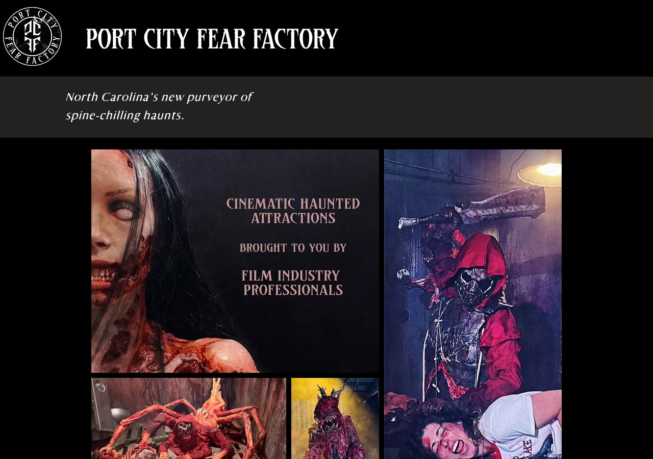 Homepage snapshot of Chapel of Horrors