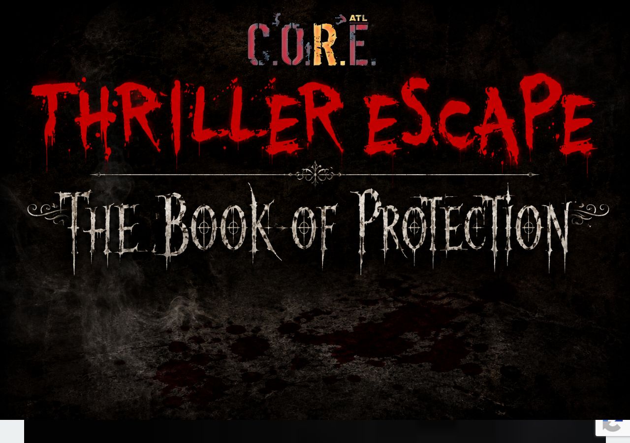 Homepage snapshot of CORE ATLs "The Ungrounded Thriller Escape"