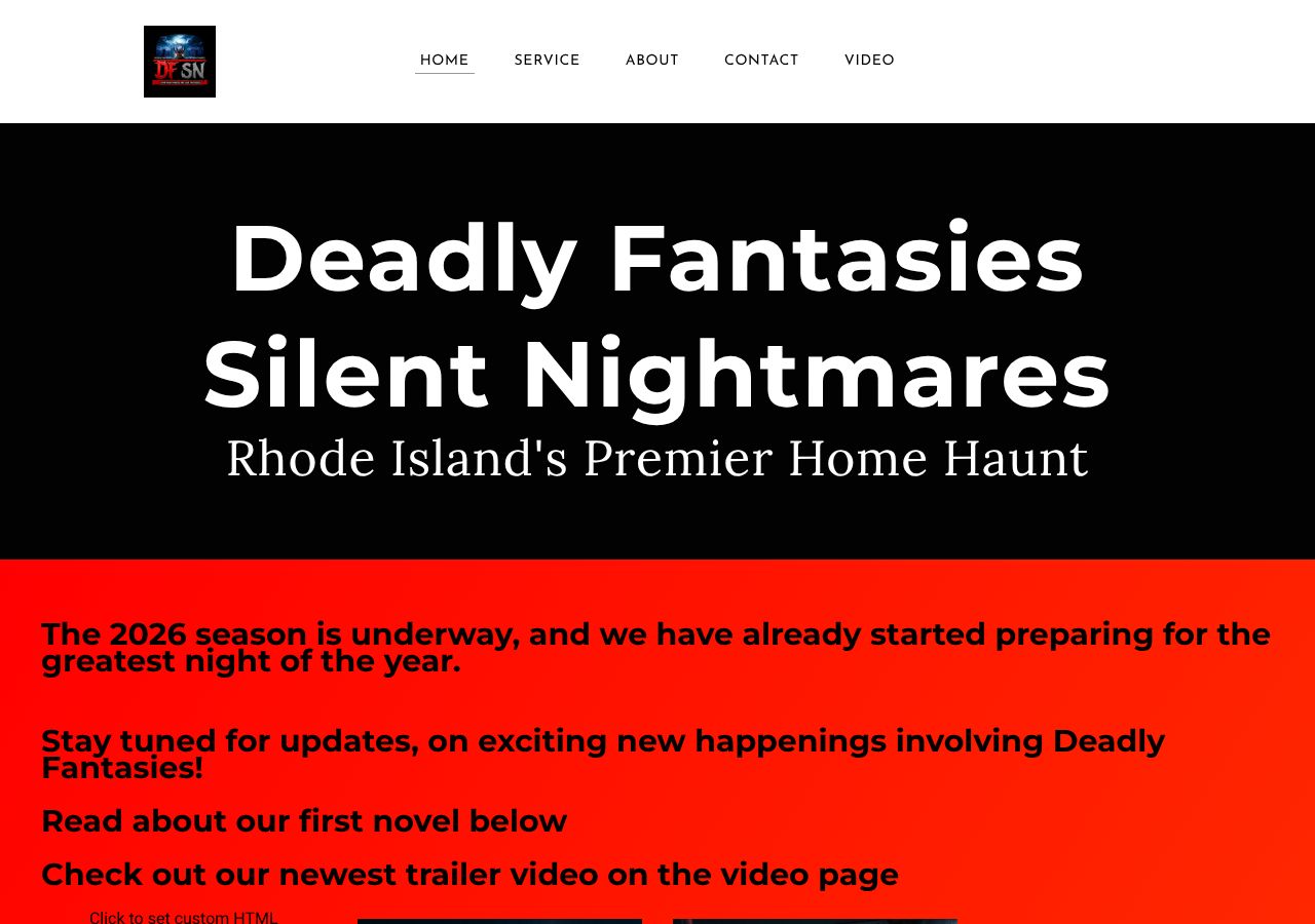Homepage snapshot of Deadly Fantasies Silent Nightmare