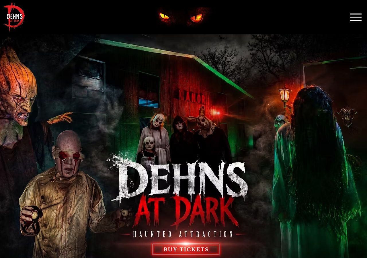 Homepage snapshot of Dehns At Dark