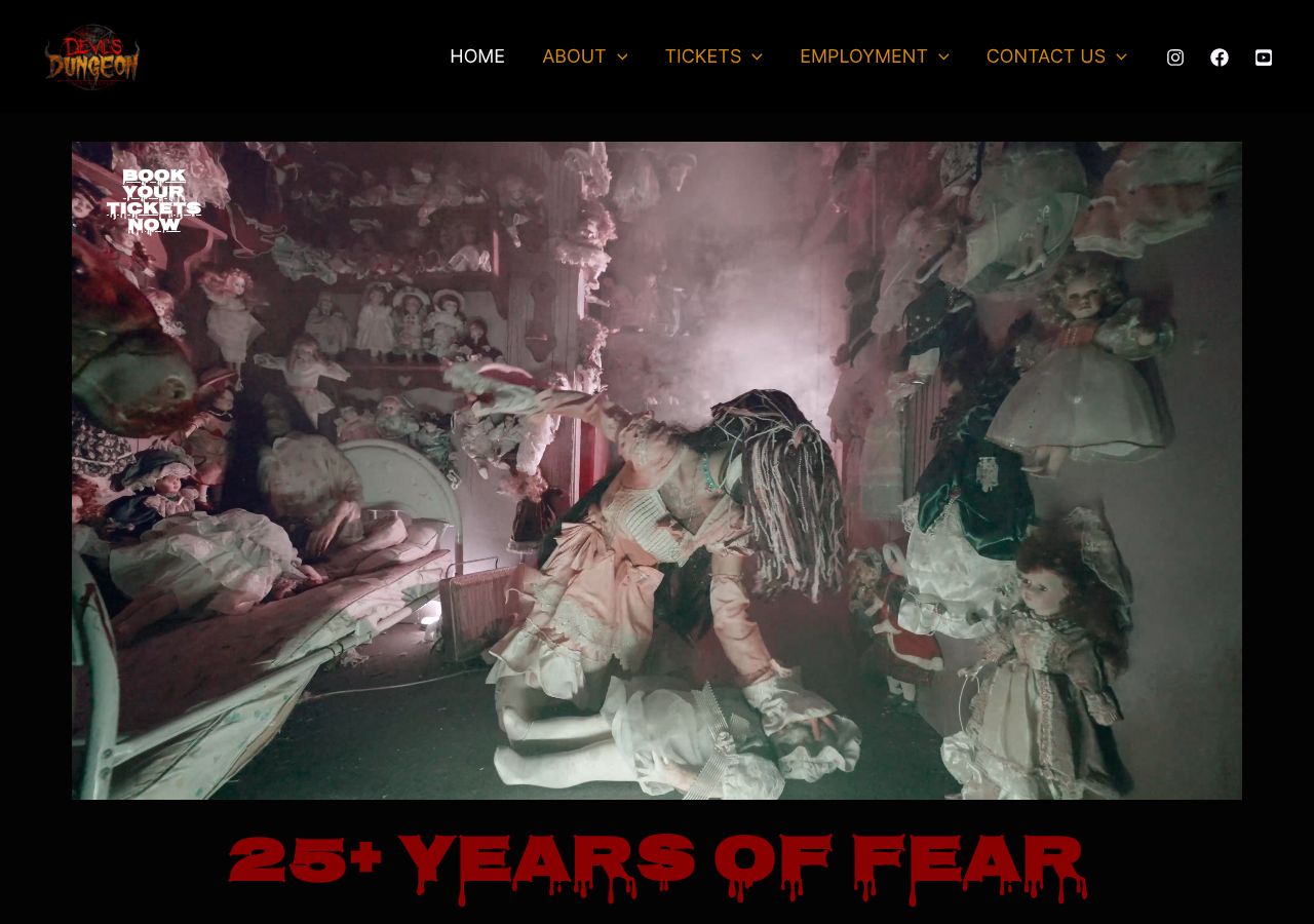 Homepage snapshot of Devil's Dungeon