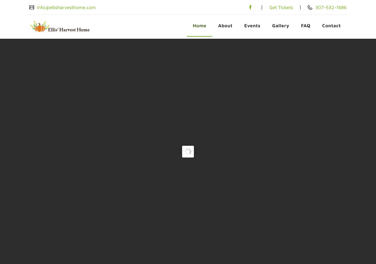 Homepage snapshot of Ellis Harvest Home