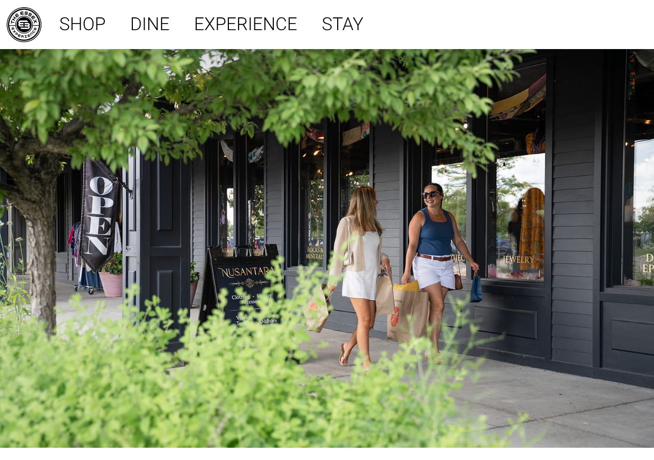 Homepage snapshot of Essex Experience