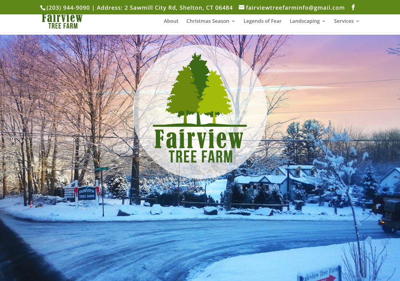 Homepage snapshot of Fairview Tree Farm