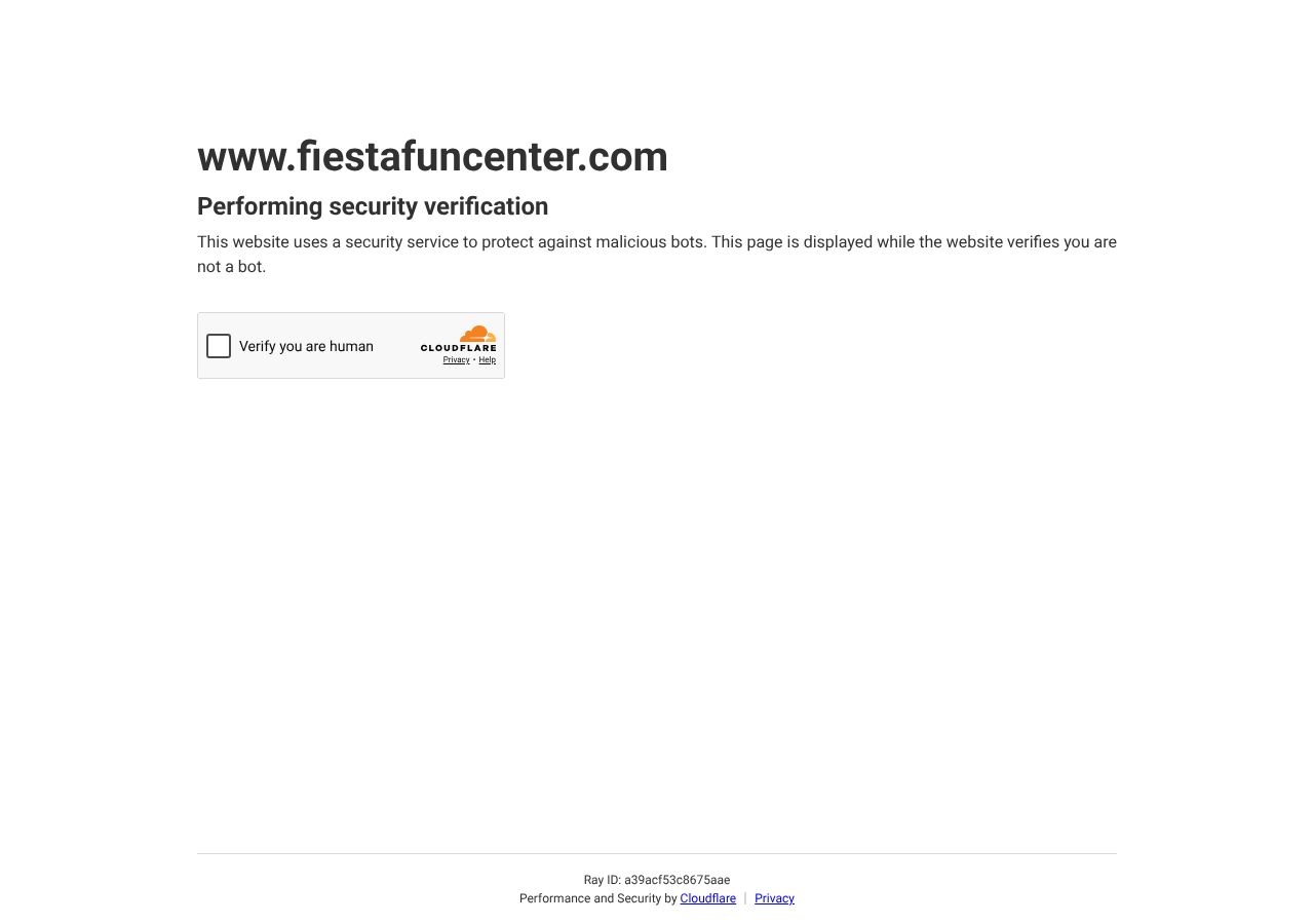 Homepage snapshot of Fiesta Fright Haunted House