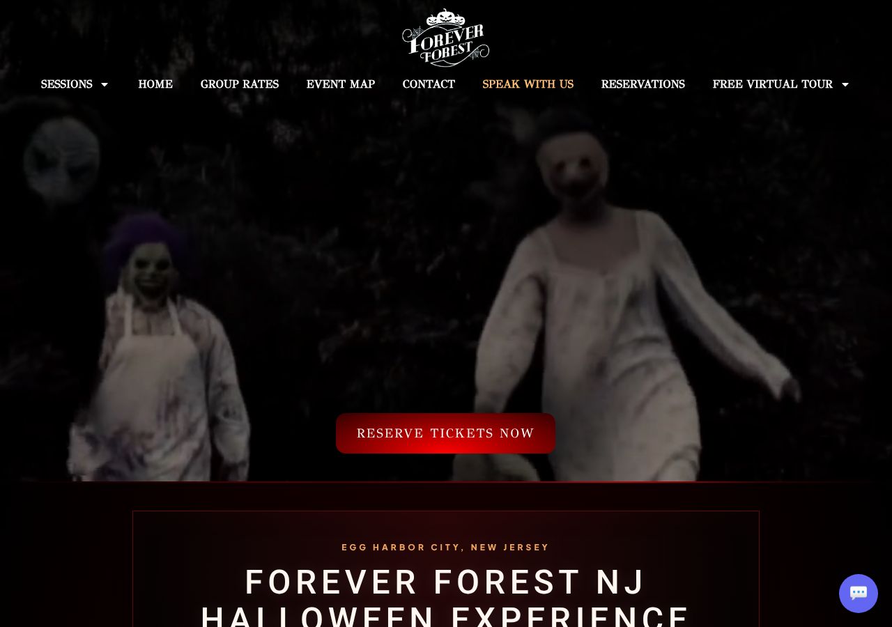Homepage snapshot of Forever Forest