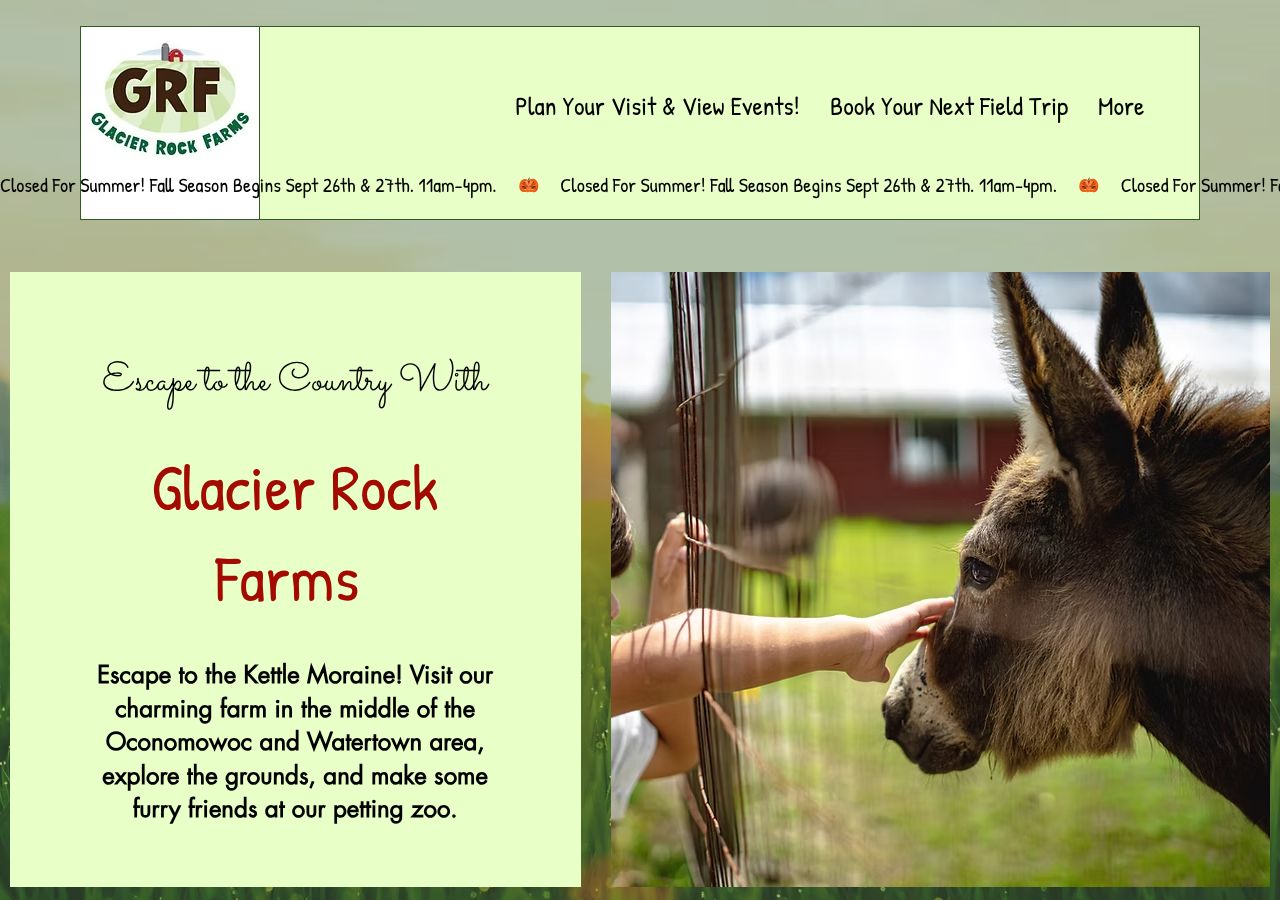 Homepage snapshot of Glacier Rock Farms