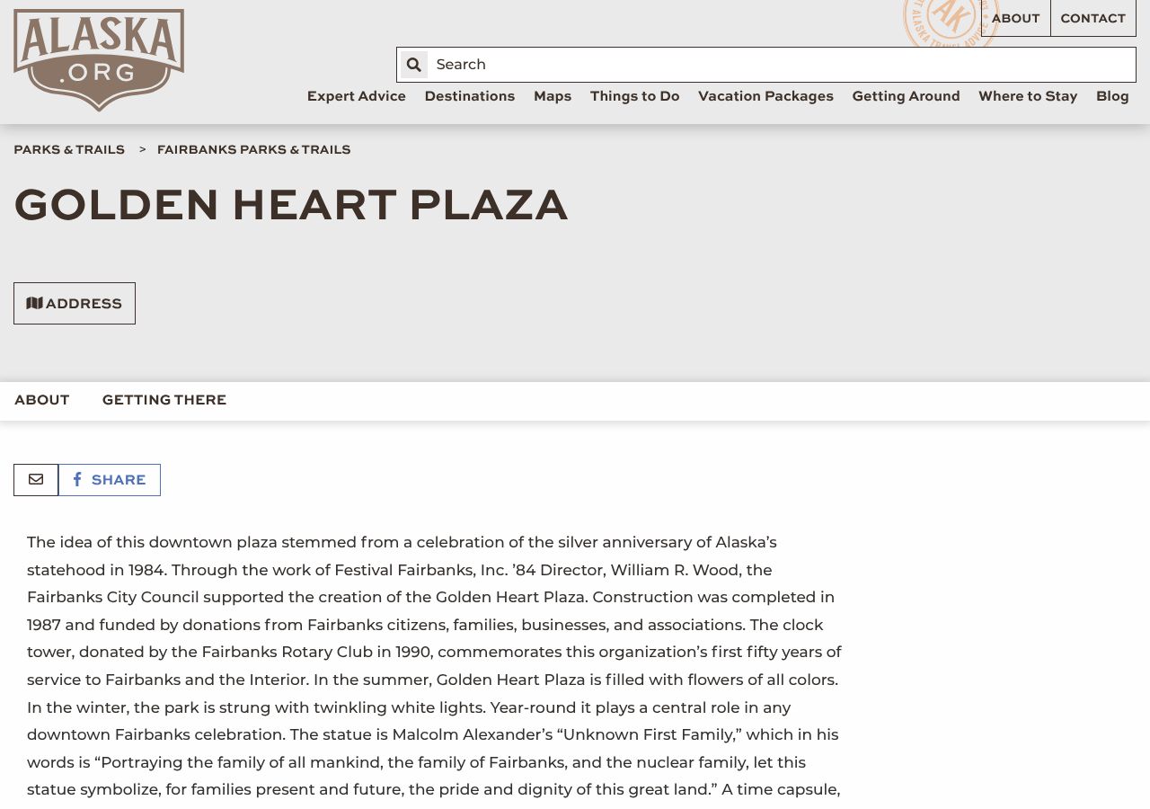 Homepage snapshot of Golden Heart Plaza