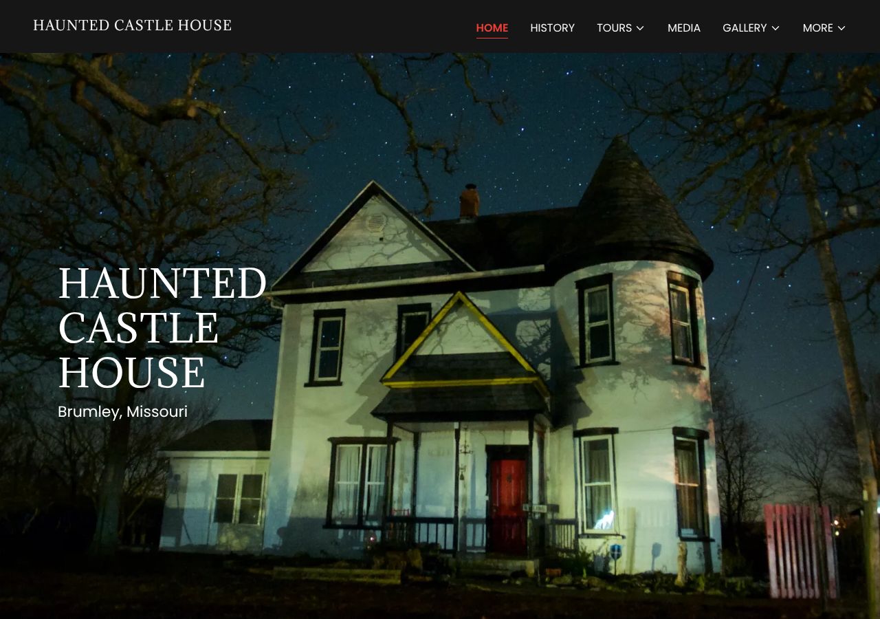 Homepage snapshot of Haunted Castle House