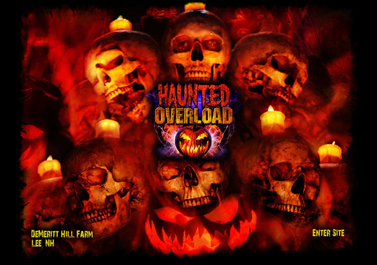 Homepage snapshot of Haunted Overload