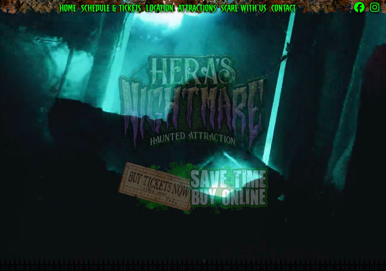 Homepage snapshot of Hera’s Nightmare