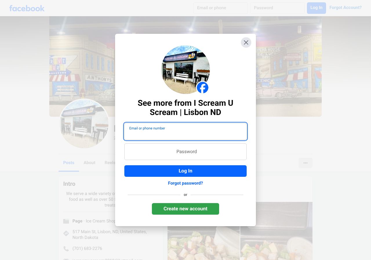 Homepage snapshot of I Scream U Scream
