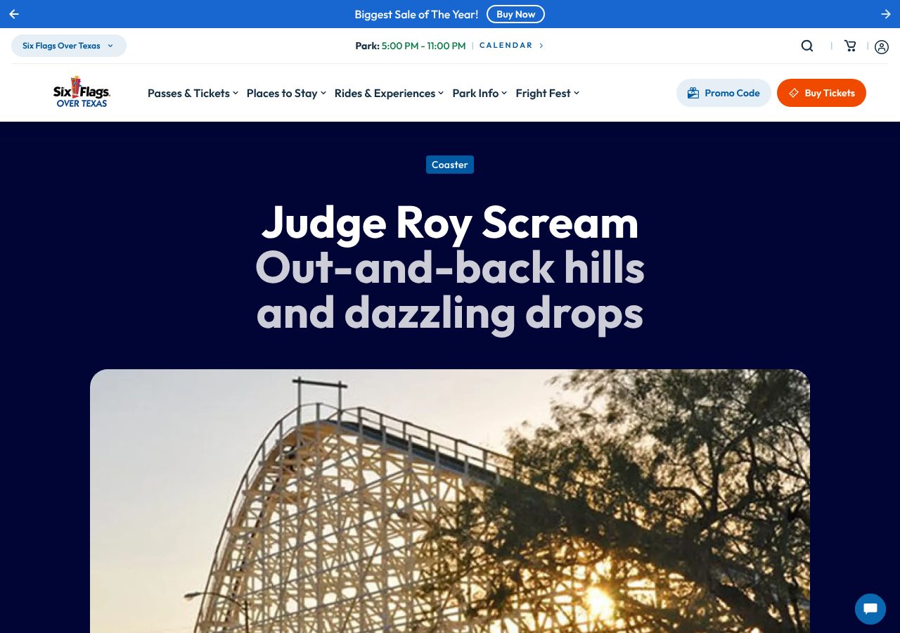 Homepage snapshot of Judge Roy Scream