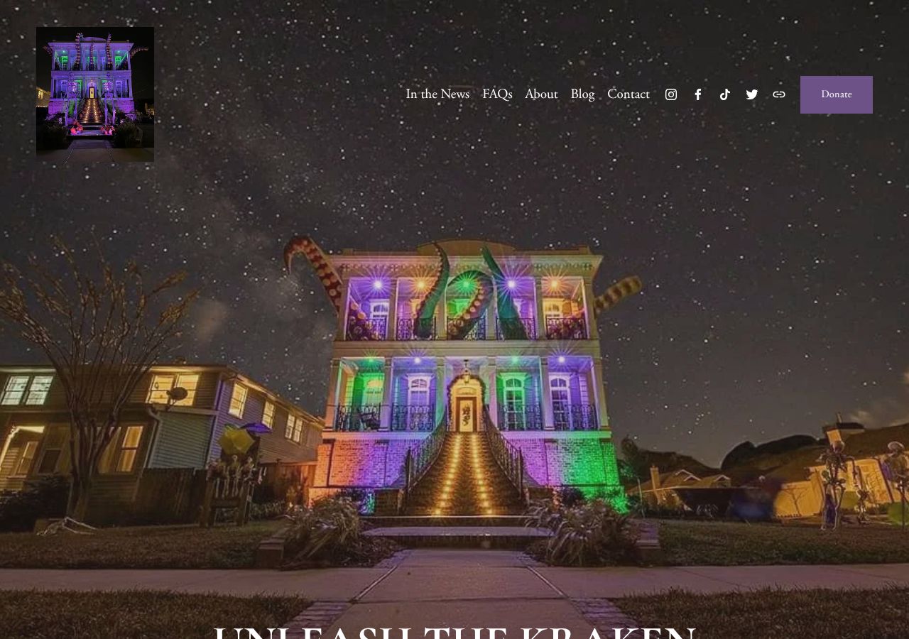 Homepage snapshot of Kraken House NOLA