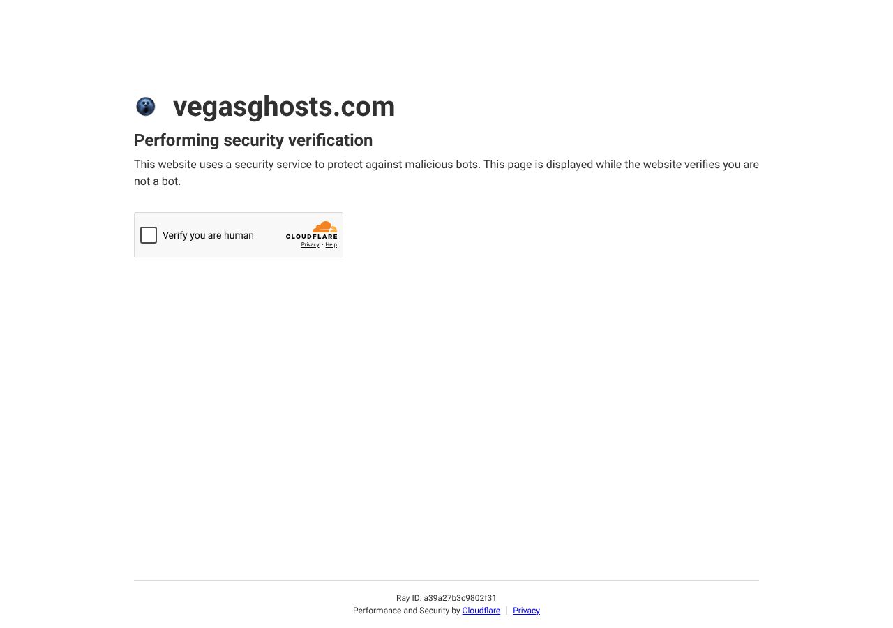 Homepage snapshot of Las Vegas Ghost Tours & Haunted Pub Crawls