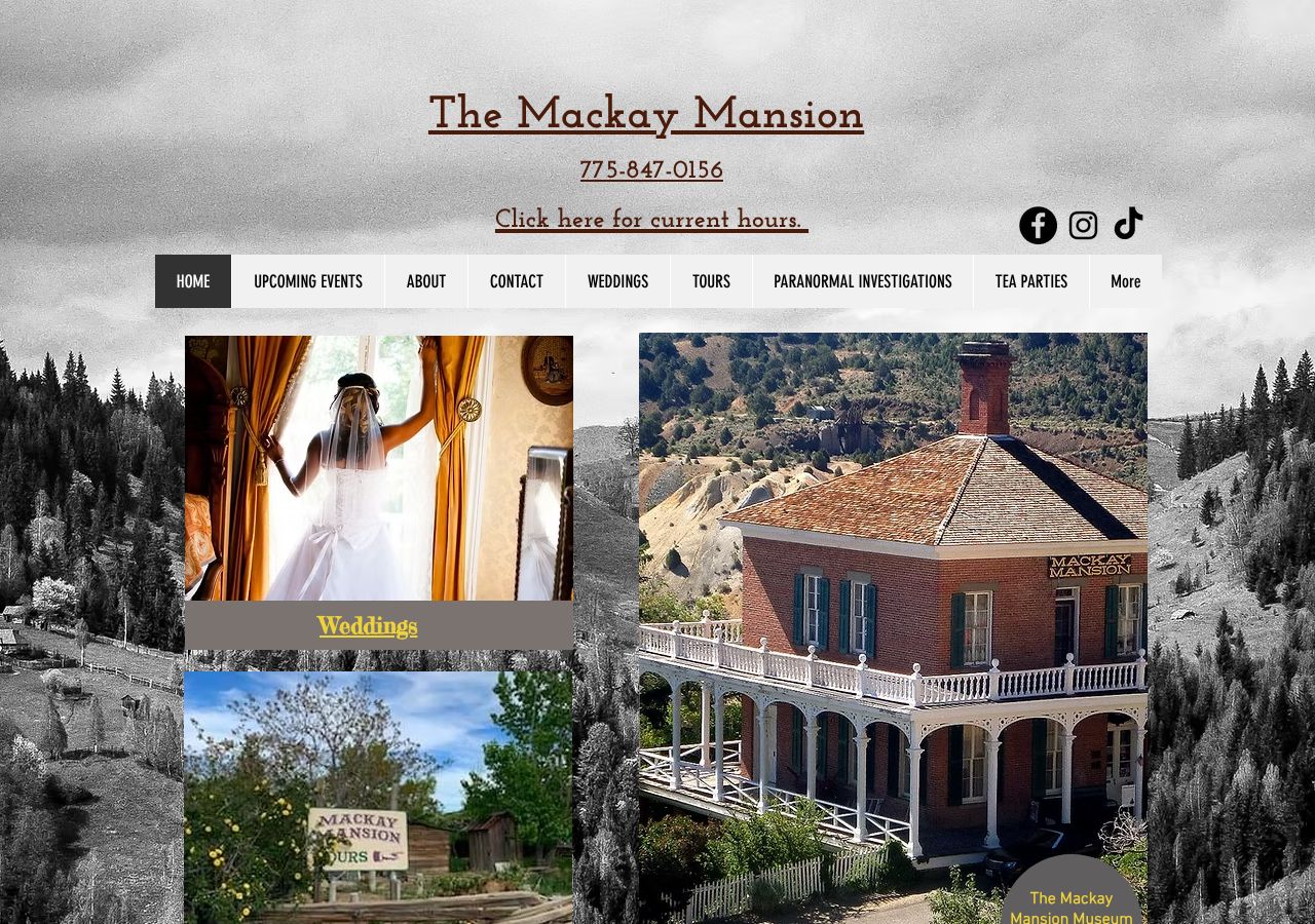 Homepage snapshot of Mackay Mansion Museum