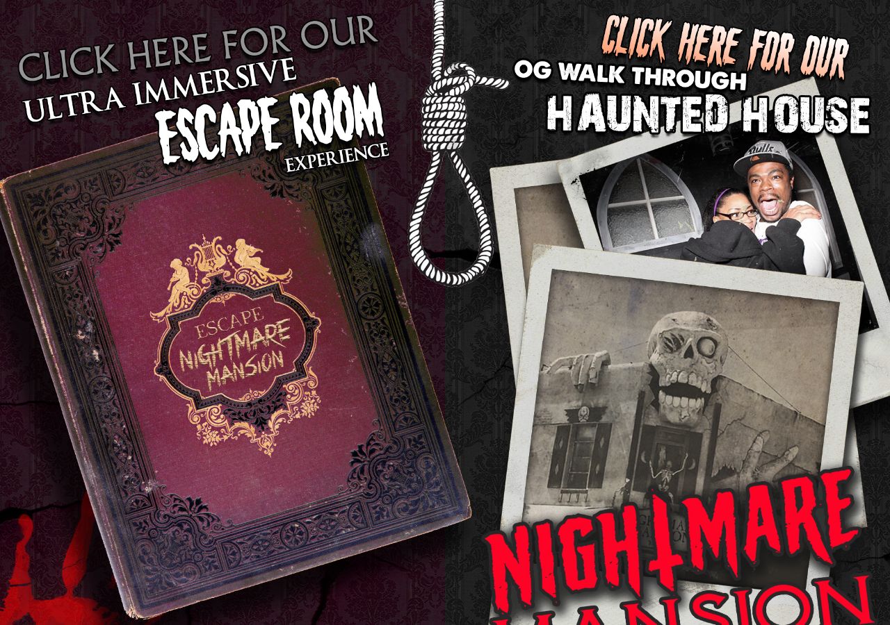 Homepage snapshot of Nightmare Mansion