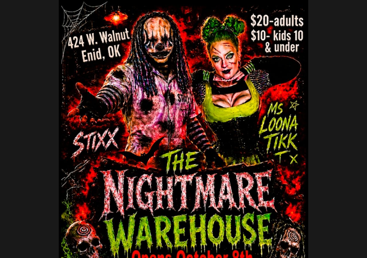 Homepage snapshot of Nightmare Warehouse