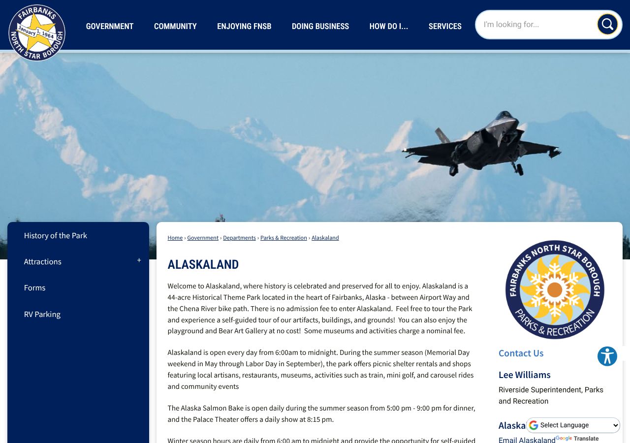 Homepage snapshot of Pioneer Park