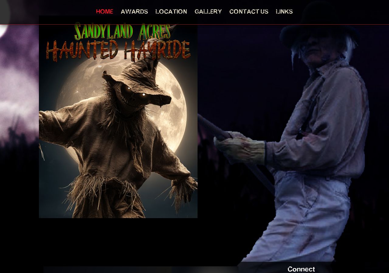 Homepage snapshot of Sandyland Acres