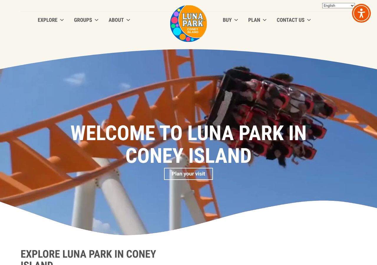 Homepage snapshot of Scream Zone at Luna Park in Coney Island