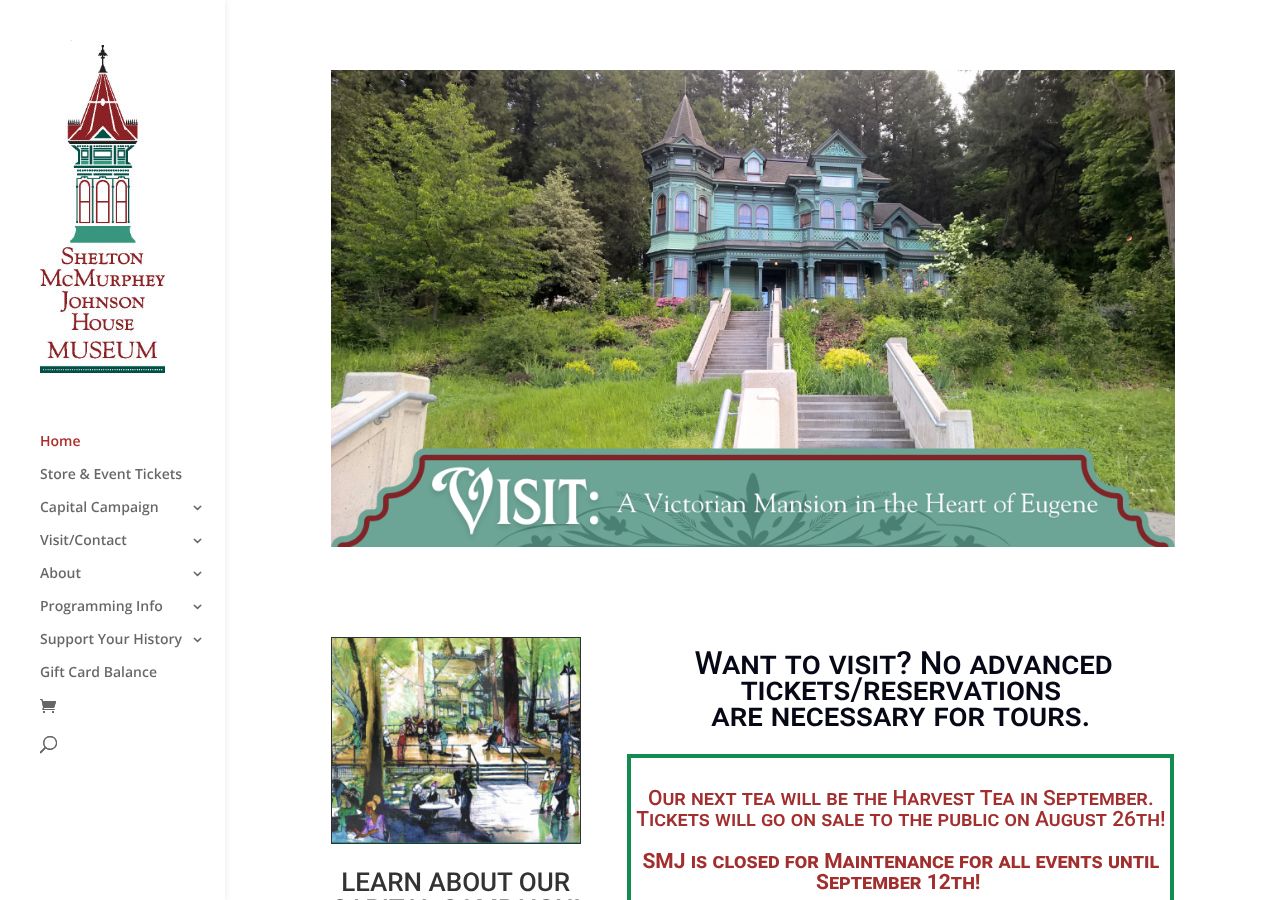 Homepage snapshot of Shelton McMurphey Johnson House