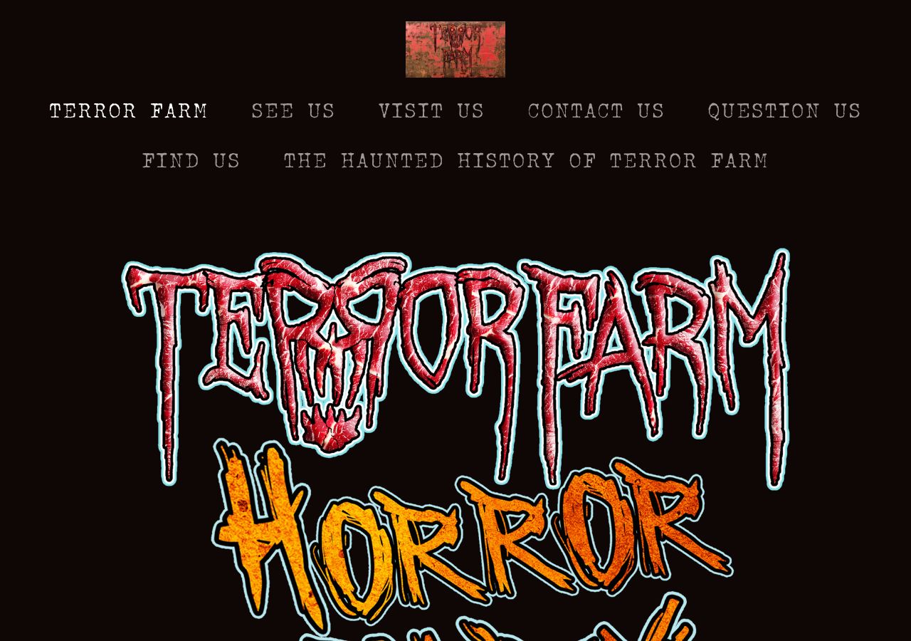 Homepage snapshot of Terror Farm Horror Plex