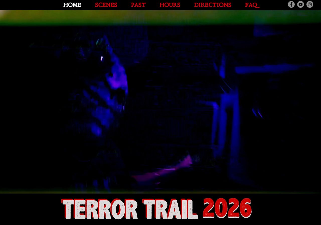 Homepage snapshot of Terror Trail Haunted Attraction