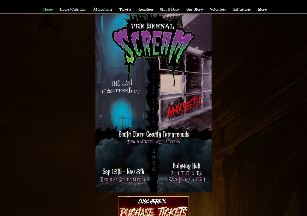 Homepage snapshot of The Bernal Scream