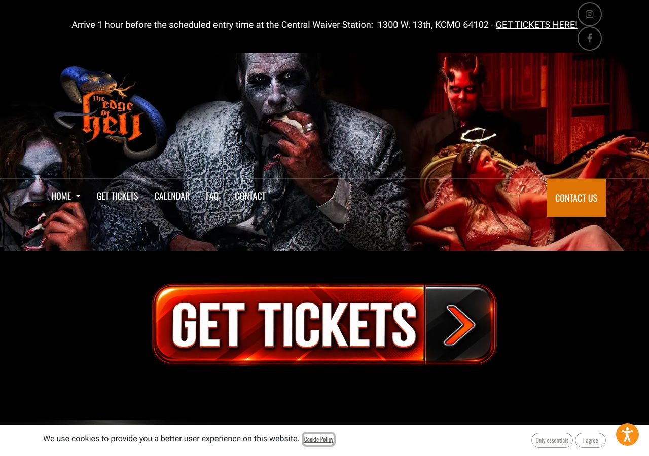 Homepage snapshot of The Edge Of Hell