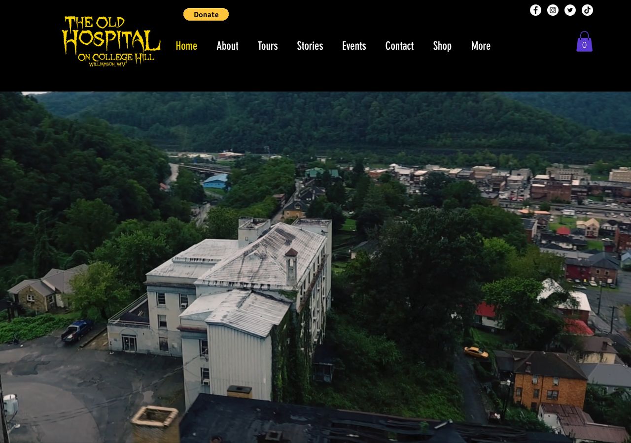 Homepage snapshot of The Old Hospital on College Hill