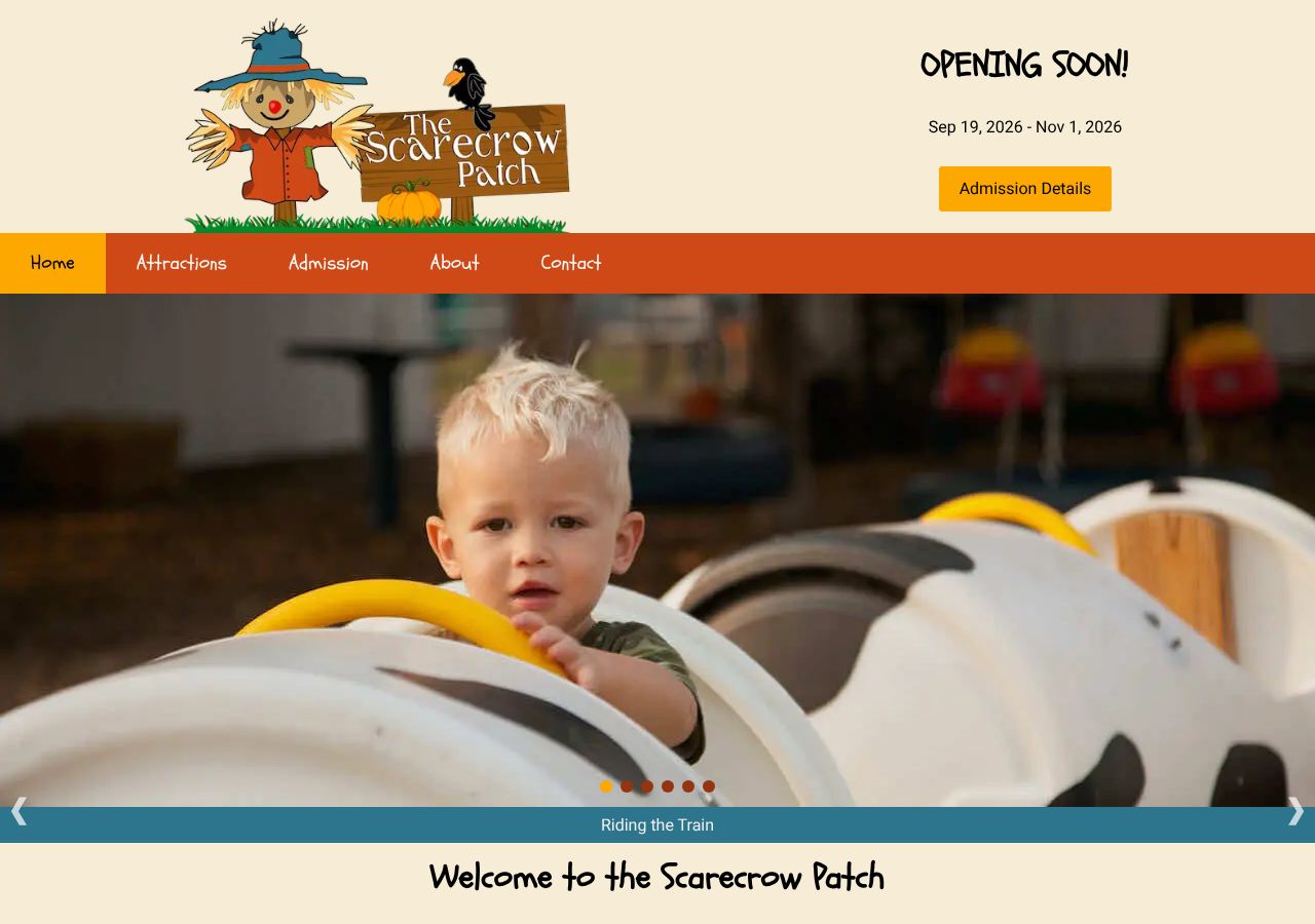 Homepage snapshot of The ScareCrow Patch