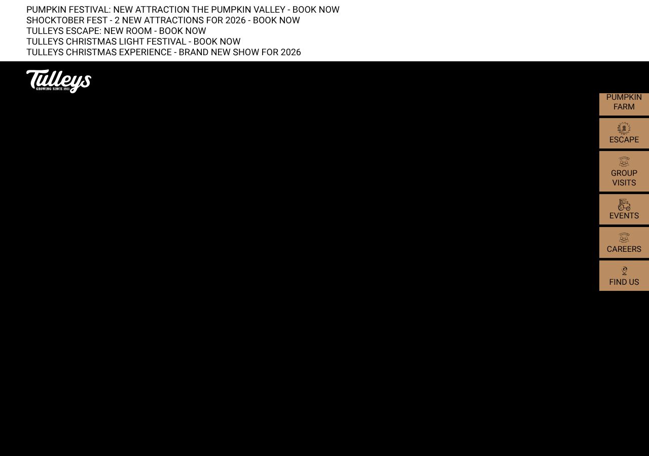 Homepage snapshot of Tulleys Farm