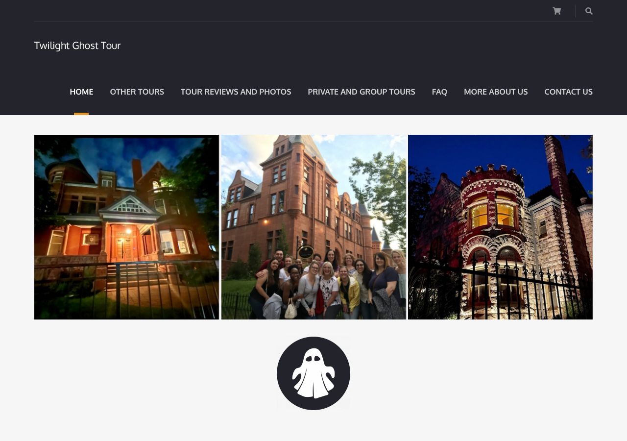 Homepage snapshot of Twilight Ghost Tour LLC