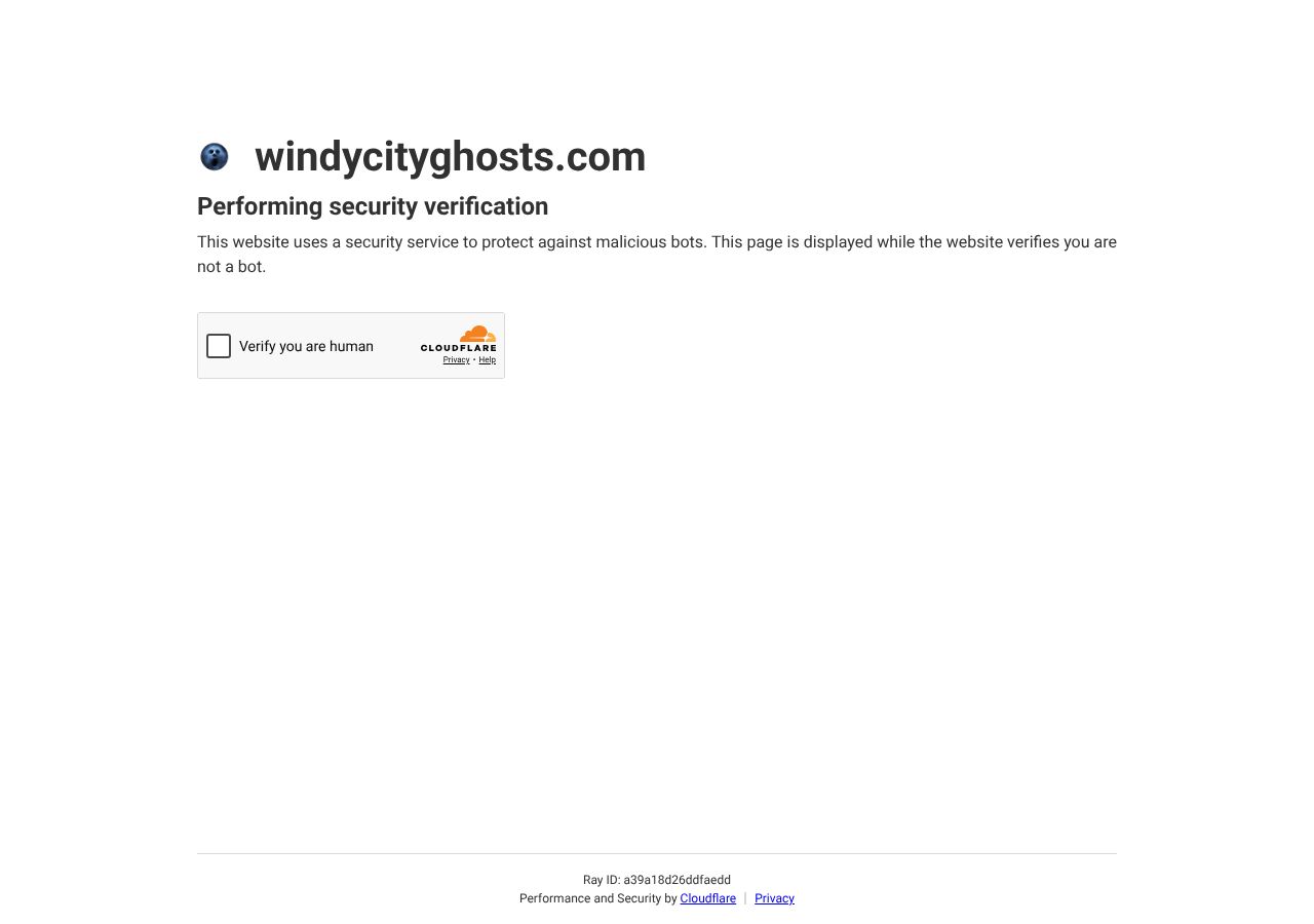 Homepage snapshot of Windy City Ghost Tours & Haunted Pub Crawls