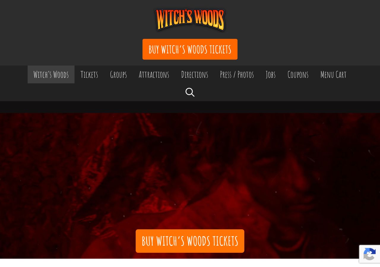 Homepage snapshot of Witch's Woods
