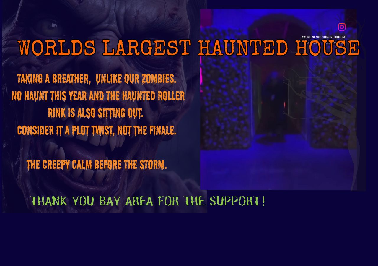 Homepage snapshot of World's Largest Haunted House